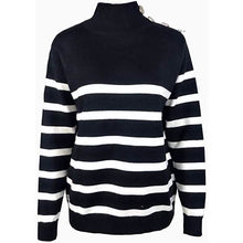 Load image into Gallery viewer, Women's Casual Long Sleeve Crewneck Patchwork Knit Sweater Top
