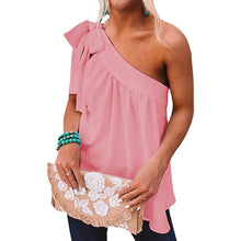 Load image into Gallery viewer, Women's Casual Tie One Shoulder Top
