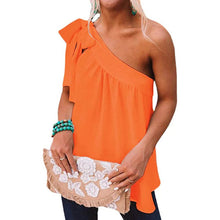 Load image into Gallery viewer, Women's Casual Tie One Shoulder Top
