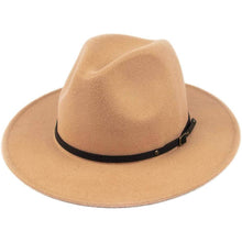 Load image into Gallery viewer, Womens Classic Wide Brim Floppy Panama Hat
