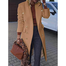 Load image into Gallery viewer, Women's Coat Regular Fit Warm Casual Jacket Long Sleeve Solid Color
