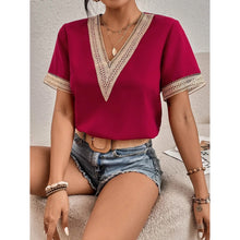 Load image into Gallery viewer, Women's Contrast Guipure Lace Blouse
