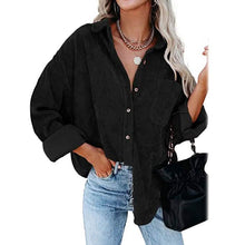 Load image into Gallery viewer, Women's Corduroy Shirts Casual Long Sleeve Top

