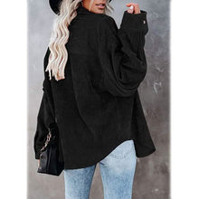 Load image into Gallery viewer, Women's Corduroy Shirts Casual Long Sleeve Top
