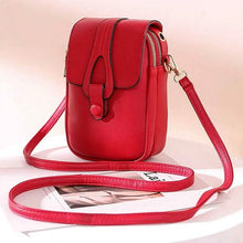 Load image into Gallery viewer, Women's Crossbody Leather Solid Color Plain Bag Wallet

