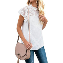 Load image into Gallery viewer, Women's Cute Lace Shirt Top T-Shirt
