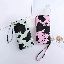 Load image into Gallery viewer, Women's Cute Versatile Faux Leather Cow Print Long Wallet
