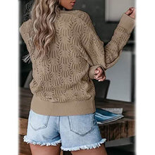 Load image into Gallery viewer, Women's Deep V Neck Long Sleeve Crochet Tops
