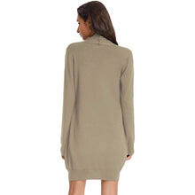 Load image into Gallery viewer, Women's Essential Solid Open Front Long Knited Cardigan Sweater

