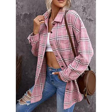 Load image into Gallery viewer, Women's Fall Clothes Plaid  Jacket Long Sleeve
