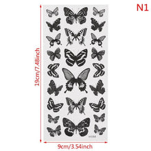 Load image into Gallery viewer, Womens Fashion 3D Butterfly Waterproof Temporary Sticker Tattoo Leg Arm Modern Blue Design For Womens

