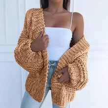 Load image into Gallery viewer, Women's Fashion Cable Knit Cardigan
