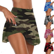Load image into Gallery viewer, Women's Fashion Camouflage Print Athletic Skirt
