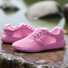 Load image into Gallery viewer, Womens Fashion Casual Sneakers Lightweight Comfortable Breathable Lace-up Mesh Couples Shoes Lightweight Casual Walking Shoes Breathable Mesh Fashion Sneakers
