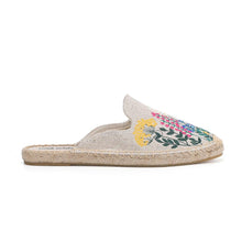 Load image into Gallery viewer, Womens Flip Flops Slippers Real Hemp Summer Rubber Floral Slides Woman Shoes Comfy House Shoes Indoor Outdoor Cozy Womens Slipper Hard Sole Orthopedic Hemp  Linen Slides Slippers
