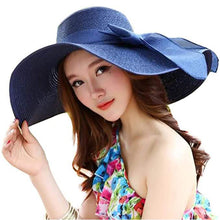 Load image into Gallery viewer, Women's Floppy Wide Brim Beach Hat
