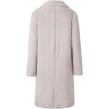 Load image into Gallery viewer, Women's Fuzzy Fleece Lapel Open Front Long Cardigan Coat
