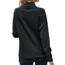 Load image into Gallery viewer, Women's High Collar Long Sleeve Lace Loose Pullover Top Hoodie
