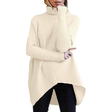 Load image into Gallery viewer, Women's High Neck Long Sweater
