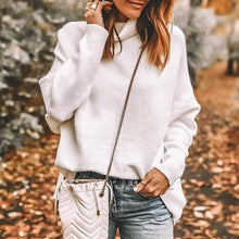 Load image into Gallery viewer, Women's High Neck Long Sweater
