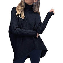 Load image into Gallery viewer, Women's High Neck Long Sweater
