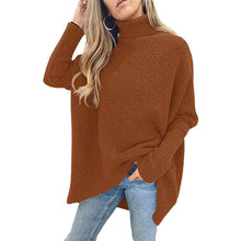 Load image into Gallery viewer, Women's High Neck Long Sweater
