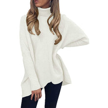 Load image into Gallery viewer, Women's High Neck Long Sweater
