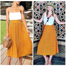 Load image into Gallery viewer, Womens High Waist Polka Dot Pleated Skirt
