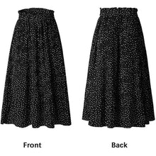 Load image into Gallery viewer, Womens High Waist Polka Dot Pleated Skirt
