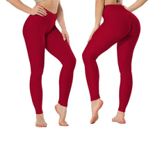 Load image into Gallery viewer, Women's High Waist Textured Butt Lifting Slimming Workout Leggings Tights Pants
