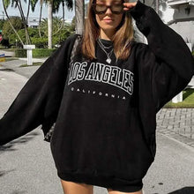 Load image into Gallery viewer, Women's Sweatshirt Graphic Text Los Angeles
