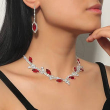 Load image into Gallery viewer, Women's Hoop Earrings and Necklace
