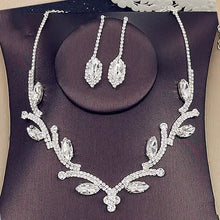 Load image into Gallery viewer, Women's Hoop Earrings and Necklace
