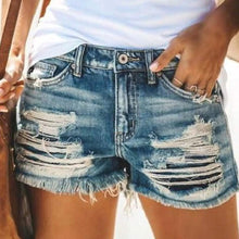 Load image into Gallery viewer, Women's Jeans Shorts Denim
