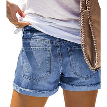 Load image into Gallery viewer, Women's Jeans Shorts Independence Day Denim
