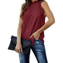 Load image into Gallery viewer, Women's Lace Crochet Hollow Out Tank Top
