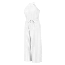 Load image into Gallery viewer, Women's Lace-Up Halter Casual Wide-Leg Jumpsuit

