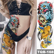 Load image into Gallery viewer, Womens Large Tattoo Eye Lion Waterproof Temporary Sticker Realistic Big Luxury Tattoo Modern Design
