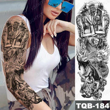 Load image into Gallery viewer, Womens Large Tattoo Eye Lion Waterproof Temporary Sticker Realistic Big Luxury Tattoo Modern Design
