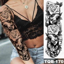 Load image into Gallery viewer, Womens Large Tattoo Eye Lion Waterproof Temporary Sticker Realistic Big Luxury Tattoo Modern Design
