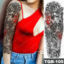 Load image into Gallery viewer, Womens Large Tattoo Eye Lion Waterproof Temporary Sticker Realistic Big Luxury Tattoo Modern Design
