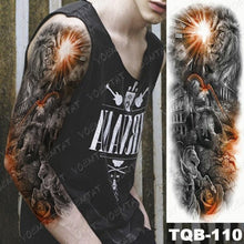 Load image into Gallery viewer, Womens Large Waterproof Temporary Sticker Tattoo Tiger Fox Luxury Design From Wonderland
