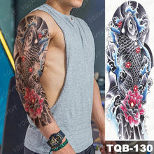 Load image into Gallery viewer, Womens Large Waterproof Temporary Sticker Tattoo Tiger Fox Luxury Design From Wonderland
