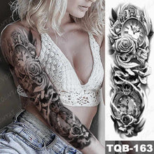 Load image into Gallery viewer, Womens Large Waterproof Temporary Sticker Tattoo Tiger Fox Luxury Design From Wonderland
