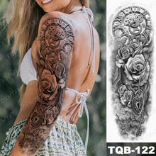 Load image into Gallery viewer, Womens Large Waterproof Temporary Sticker Tattoo Tiger Fox Luxury Design From Wonderland
