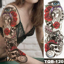 Load image into Gallery viewer, Womens Large Waterproof Temporary Sticker Tattoo Tiger Fox Luxury Design From Wonderland
