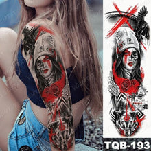 Load image into Gallery viewer, Womens Large Waterproof Temporary Sticker Tattoo Tiger Fox Luxury Design From Wonderland
