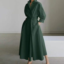 Load image into Gallery viewer, Women's Long Linen Dress Shirt
