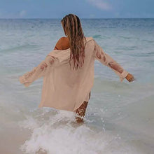 Load image into Gallery viewer, Women's Long Sleeve Beach Shirt Blouse
