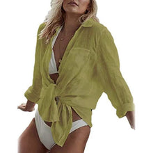 Load image into Gallery viewer, Women's Long Sleeve Beach Shirt Blouse
